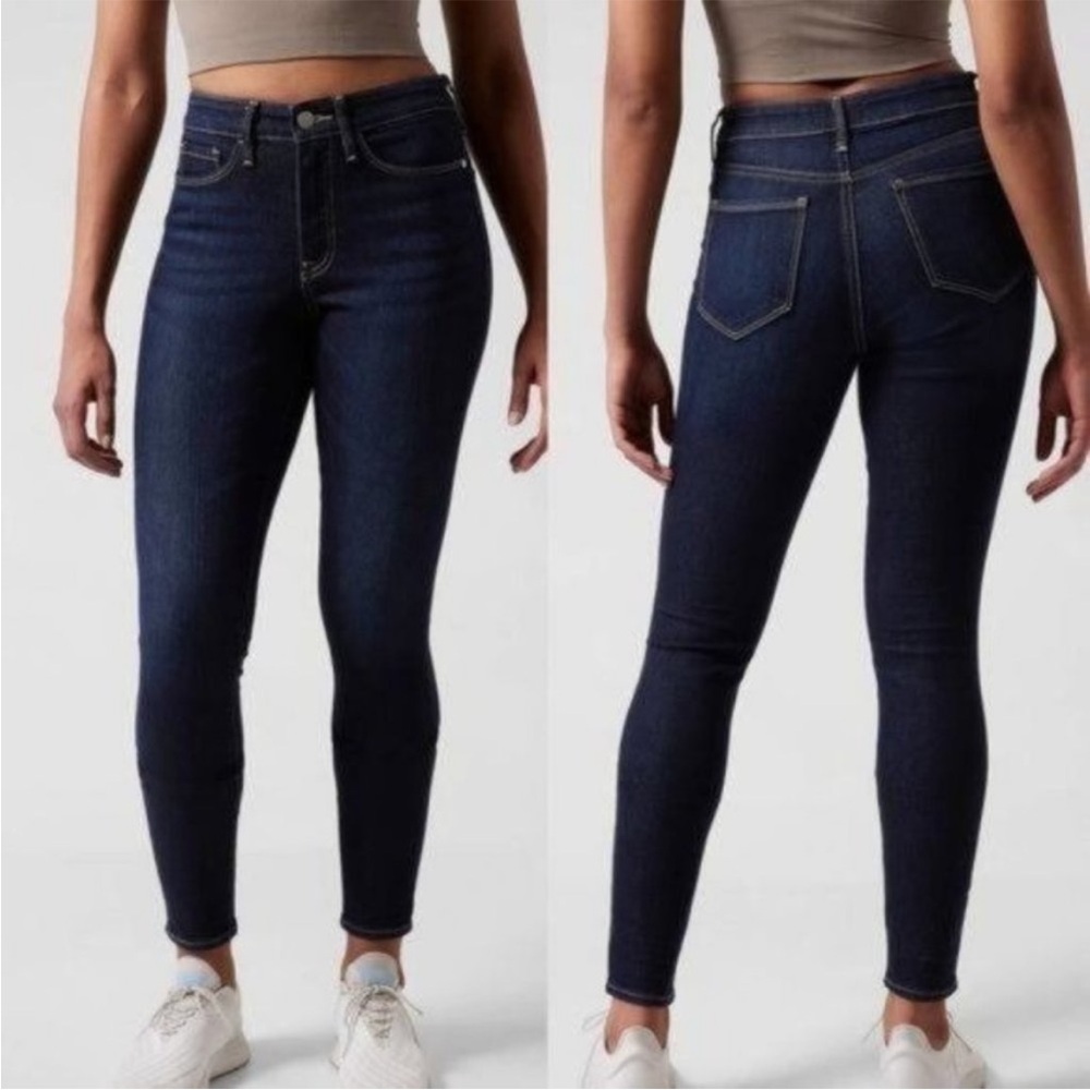 ATHLETA Sculptek Ultra Skinny Midnight Jean size 10